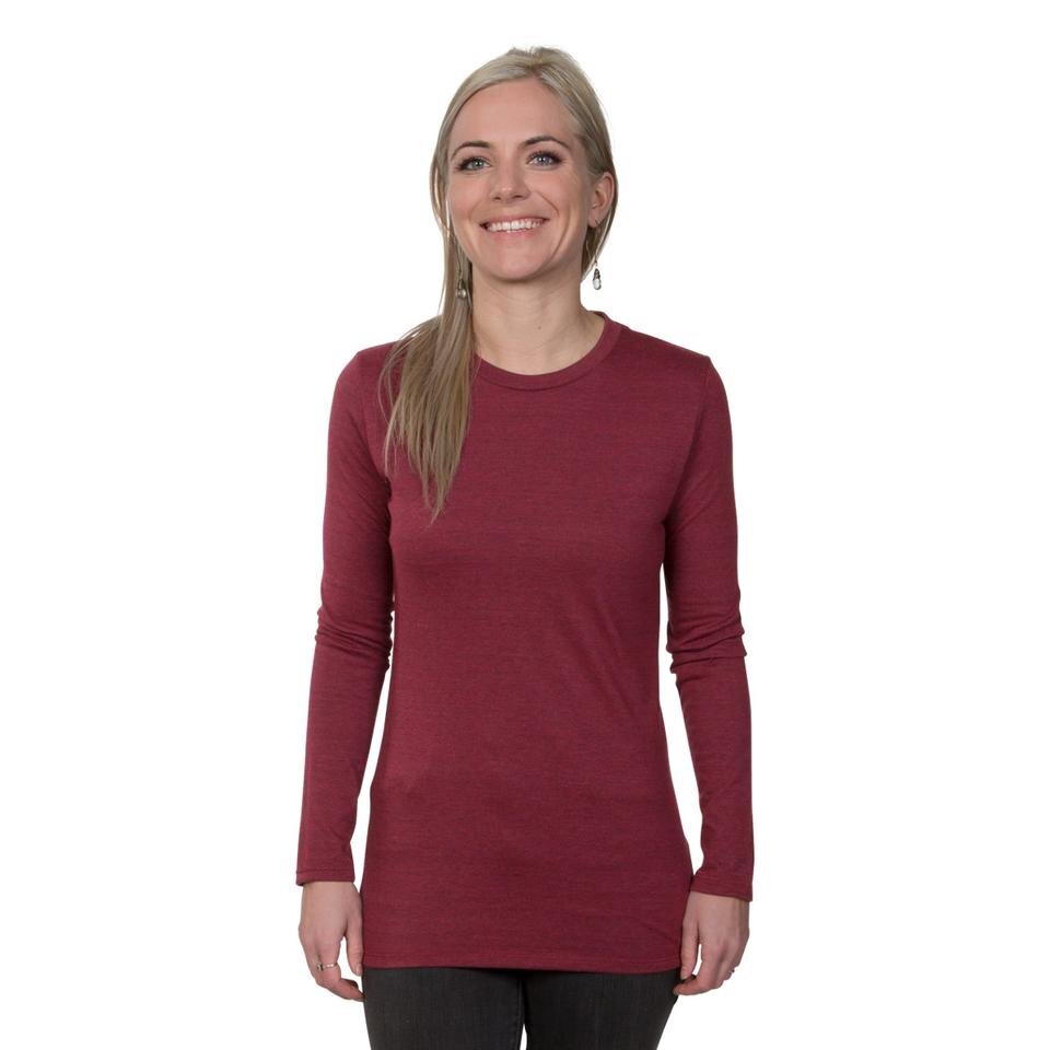 Allmade Women's Tri-Blend Long Sleeve Crewneck Shirt — Design Like ...